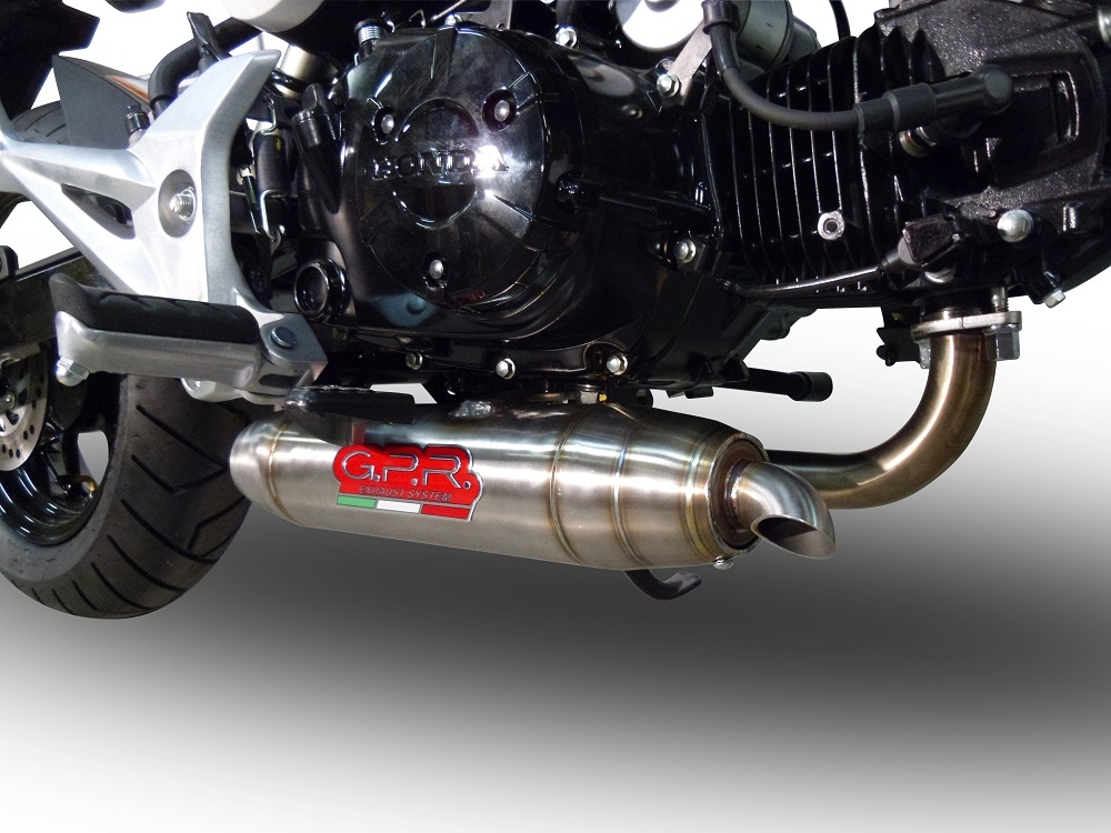 Egzoz ile uyumlu Honda Msx - Grom 125 2013-2017, Deeptone Inox, Yarış Sistemi Tam hat, susturucu artı toplayıcı 