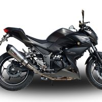 GPR exhaust compatible with  Kawasaki Z 300 2014-2017, New Grand Prix Evo Titanium, Homologated legal slip-on exhaust including removable db killer and link pipe 