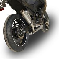 Exhaust compatible with Kawasaki Z 300 2014-2017, Deeptone Inox, Racing slip-on exhaust including link pipe 