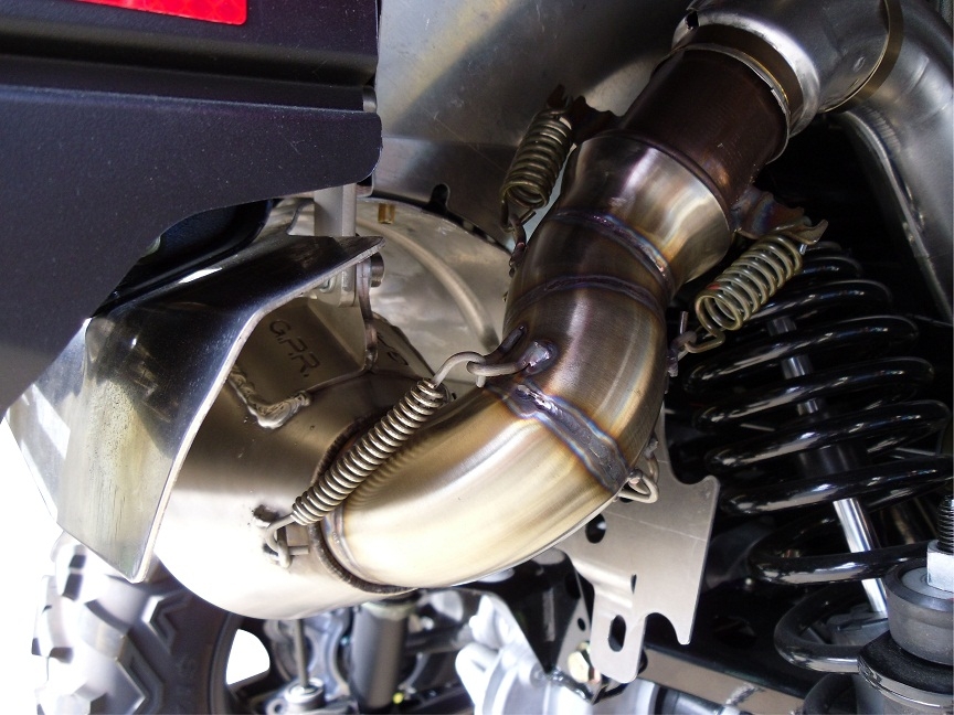 Egzoz ile uyumlu Polaris Sportsman Xp 850 - Xp 850 Forest 2010-2014, Power Bomb, Egzoz yasal, onaylı, çıkarılabilir db killer ve bağlantı borulu susturucu 