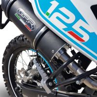 Egzoz ile uyumlu UM Motorcycles Dsr SM - EX 125 2018-2020, Furore Nero, Homologe sistem, orijinal katalizör ortadan kalkacak Susturucu ve özel bağlantı borusu 