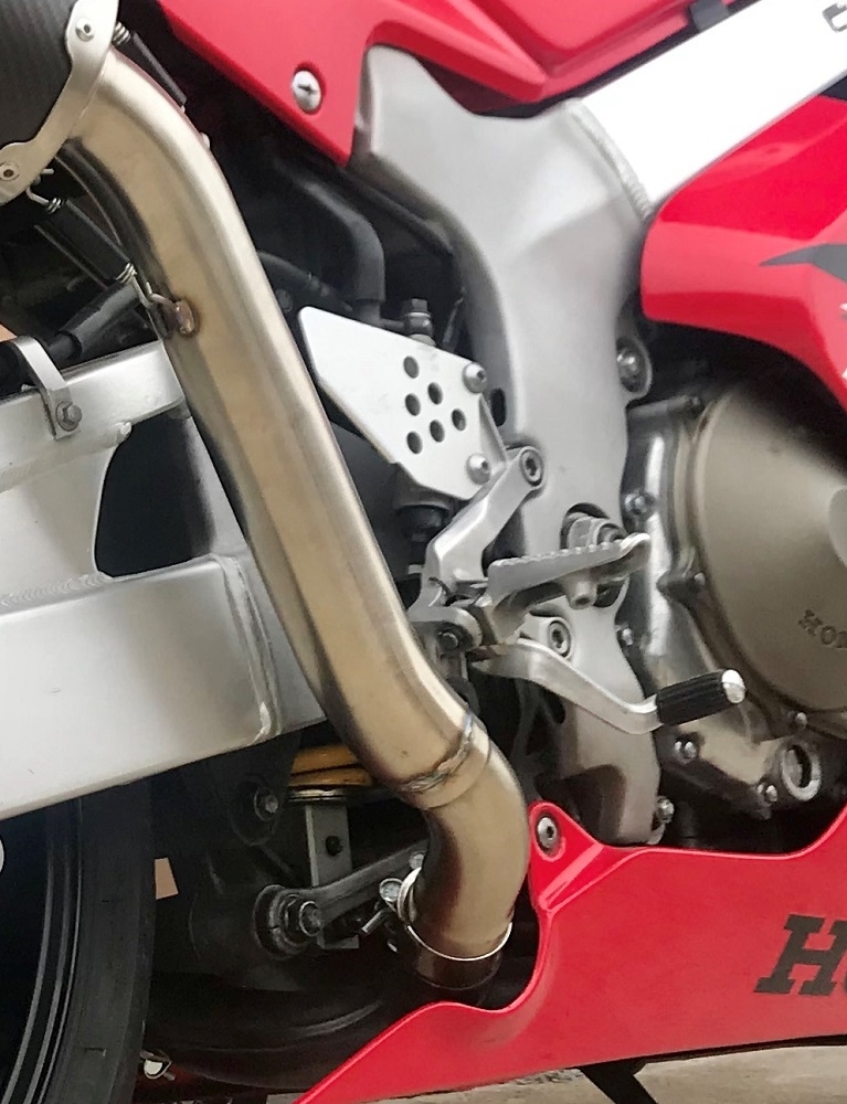 Egzoz ile uyumlu Honda Vtr 1000 Sp-1 RC51 2000-2001, Satinox , Homologe sistem Double Susturucu ve özel bağlantı borusu 