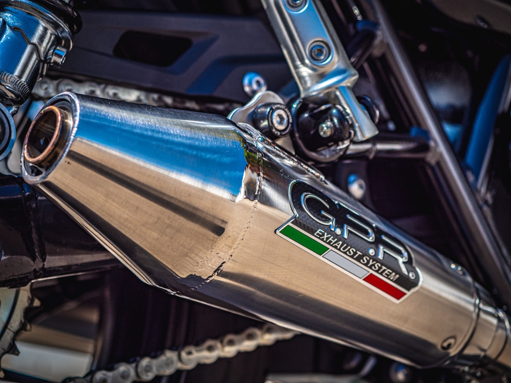 Egzoz ile uyumlu Triumph Street Twin 900 2015-2019, Vintacone, Homologe sistem Double Susturucu ve özel bağlantı borusu 