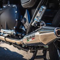 Egzoz ile uyumlu Triumph Street Twin 900 2015-2019, Vintacone, Homologe sistem Double Susturucu ve özel bağlantı borusu 
