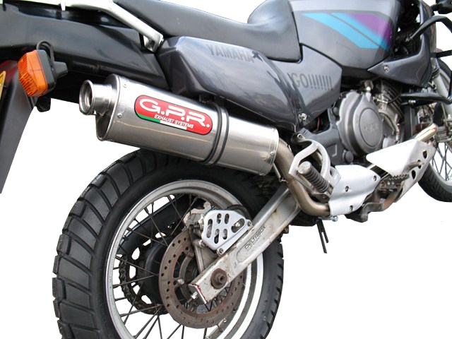 Egzoz ile uyumlu Yamaha Xtz 750 Supertenere 1989-1997, Trioval, Egzoz yasal, onaylı, çıkarılabilir db killer ve bağlantı borulu susturucu 