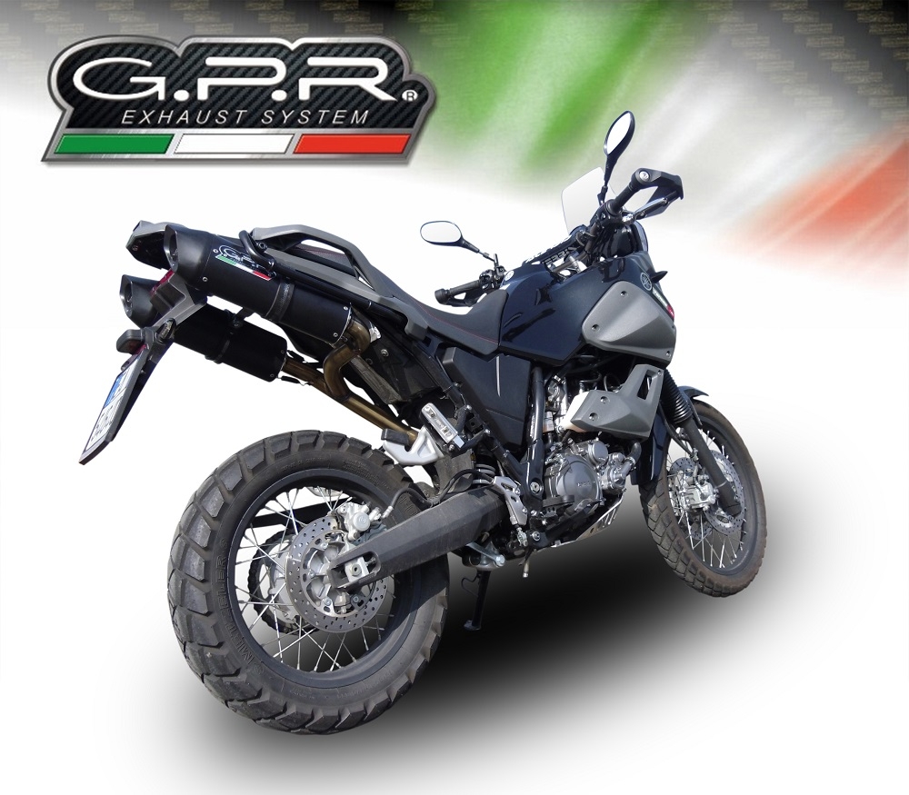 Egzoz ile uyumlu Yamaha Xt 660 Z Teneré 2008-2016, Furore Nero, Homologe sistem Double Susturucu ve özel bağlantı borusu 