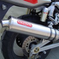 Egzoz ile uyumlu Kawasaki Zrx-1200 2002-2008, Inox Tondo, Homologe sistem Cıvatalı flanş bağlantılı çift susturucu 