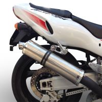 Egzoz ile uyumlu Yamaha YZF 1000 R Thunderace 1996-2003, Inox Tondo, Homologe sistem Cıvatalı flanş bağlantılı çift susturucu 