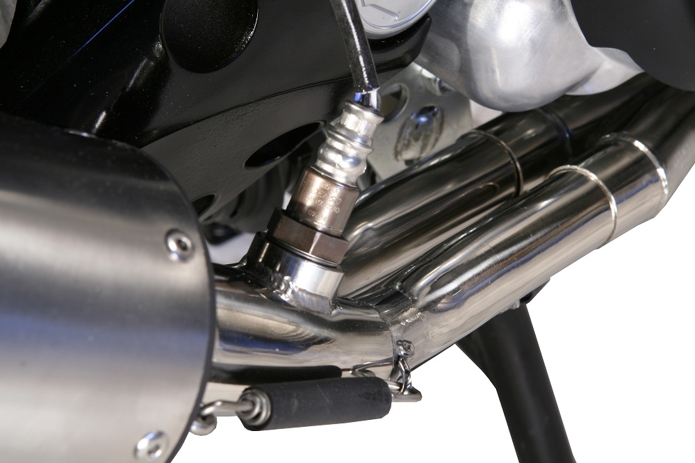 Egzoz ile uyumlu Yamaha T-Max 500 2001-2011, Satinox , Onaylanmış ve yasal, çıkarılabilir db öldürücü dahil tam sistem egzozu 