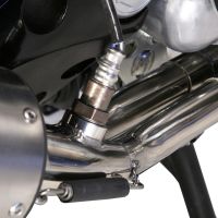 Egzoz ile uyumlu Yamaha T-Max 500 2001-2011, Satinox , Onaylanmış ve yasal, çıkarılabilir db öldürücü dahil tam sistem egzozu 