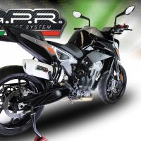 Egzoz ile uyumlu Ktm Duke 790 2021-2024, Albus Evo4, Egzoz yasal, onaylı, çıkarılabilir db killer ve bağlantı borulu susturucu 