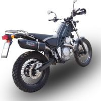 Egzoz ile uyumlu Yamaha Tricker 250 2005-2008, Furore Nero, Onaylanmış ve yasal, çıkarılabilir db öldürücü dahil tam sistem egzozu 