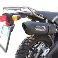 Egzoz ile uyumlu Yamaha Tricker 250 2005-2008, Furore Nero, Onaylanmış ve yasal, çıkarılabilir db öldürücü dahil tam sistem egzozu 
