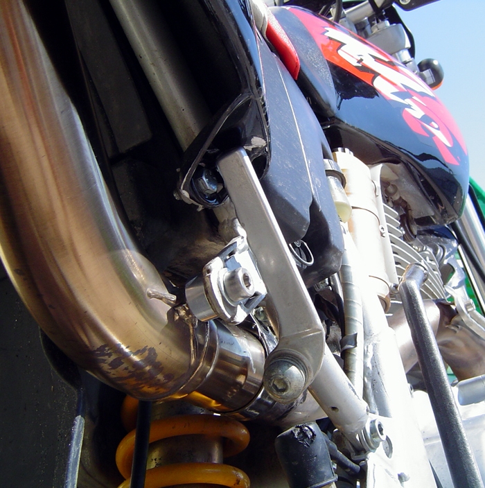 Exhaust compatible with Yamaha Tt 600 R - Tt 600 E 1998-2004, Satinox , Homologated legal slip-on exhaust including removable db killer and link pipe 