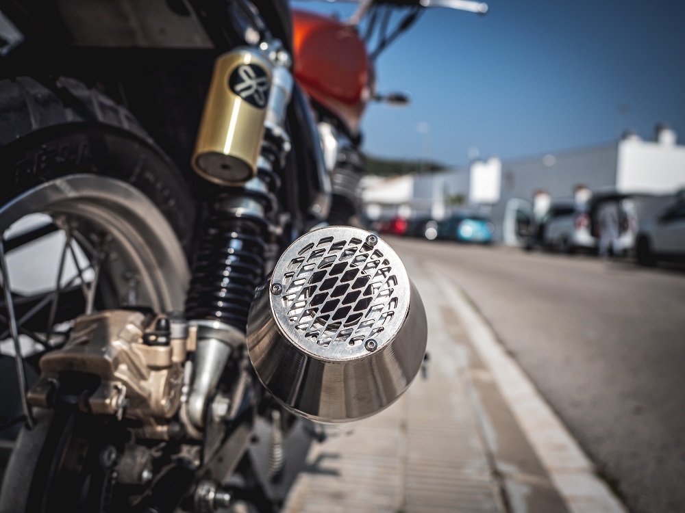Egzoz ile uyumlu Bmw R 90 1973-1976, Ultracone Inox Cafè Racer, Homologe susturucu Bağlantı borusu olmayan susturucu 