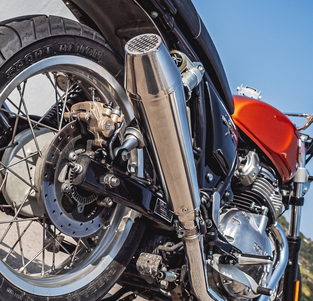 Egzoz ile uyumlu Bmw R 90 1973-1976, Ultracone Inox Cafè Racer, Homologe susturucu Bağlantı borusu olmayan susturucu 