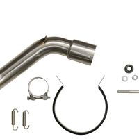 Exhaust compatible with Kawasaki Versys 1000 I.E. 2021-2024, Albus Evo4, Homologated legal slip-on exhaust including removable db killer and link pipe 