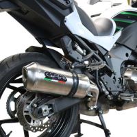 Egzoz ile uyumlu Kawasaki Versys 1000 I.E. 2019-2020, Satinox , Egzoz yasal, onaylı, çıkarılabilir db killer ve bağlantı borulu susturucu 