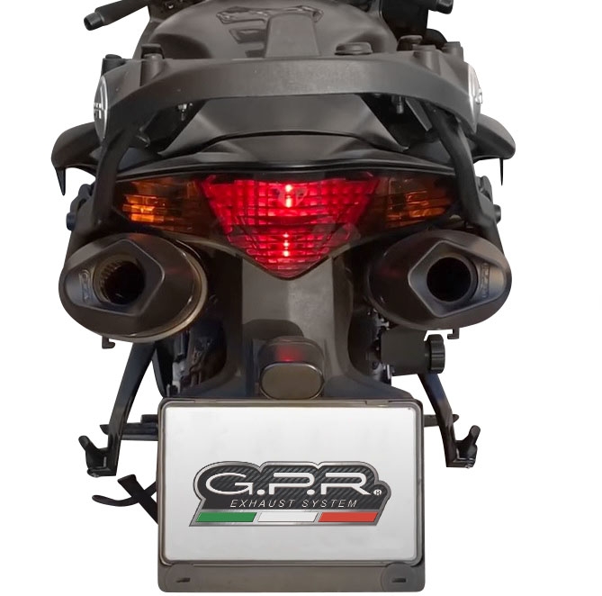 Egzoz ile uyumlu Honda Vfr 800 V-Tec 2002-2013, Furore Nero, Homologe sistem Double Susturucu ve özel bağlantı borusu 
