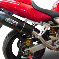 Egzoz ile uyumlu Honda Vtr 1000 F Firestorm 1997-2007, Furore Nero, Homologe sistem Double Susturucu ve özel bağlantı borusu 