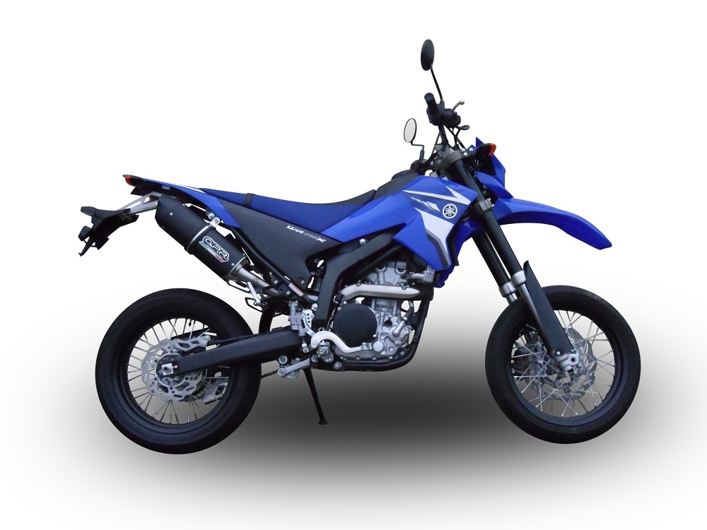 Egzoz ile uyumlu Yamaha WR 250 X-R 2007-2019, Furore Nero, Egzoz yasal, onaylı, çıkarılabilir db killer ve bağlantı borulu susturucu 