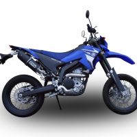 Egzoz ile uyumlu Yamaha WR 250 X-R 2007-2019, Furore Nero, Egzoz yasal, onaylı, çıkarılabilir db killer ve bağlantı borulu susturucu 