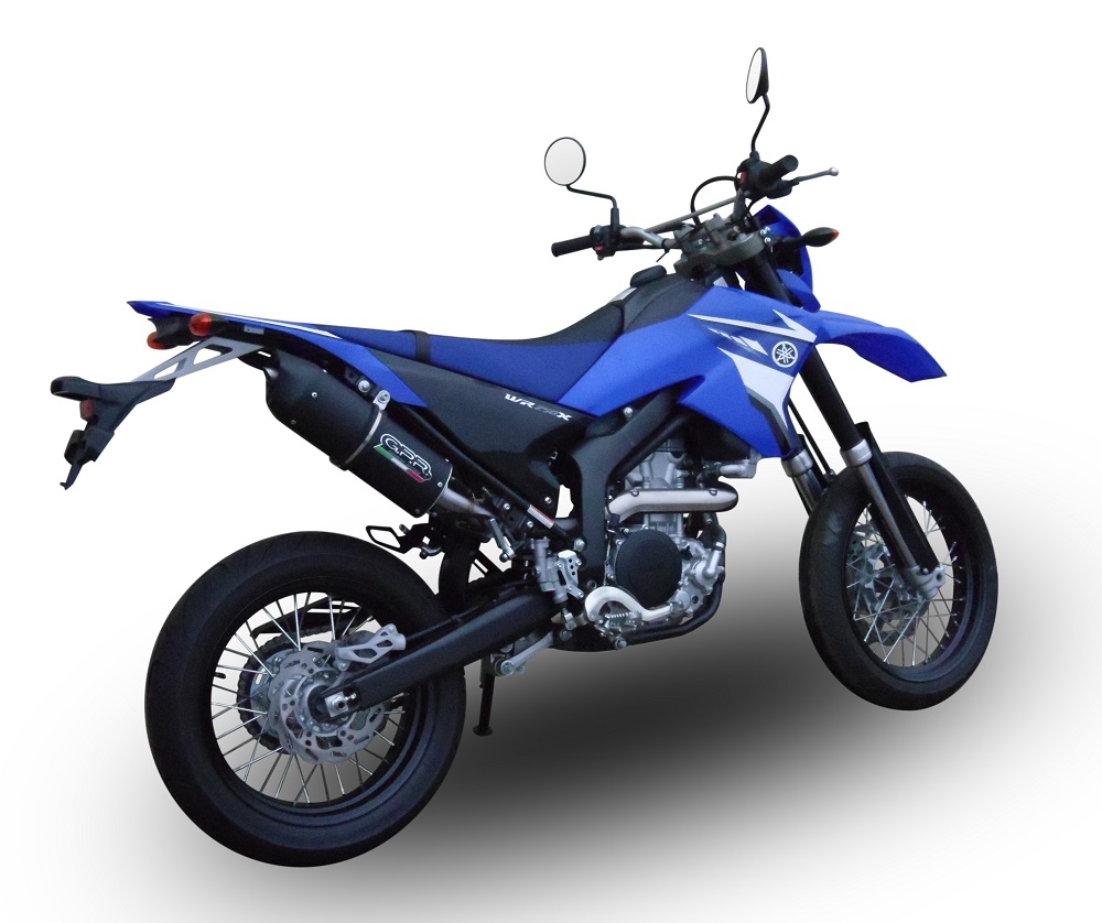 Egzoz ile uyumlu Yamaha WR 250 X-R 2007-2019, Furore Nero, Egzoz yasal, onaylı, çıkarılabilir db killer ve bağlantı borulu susturucu 