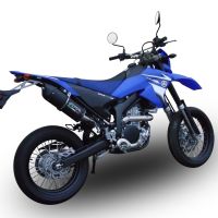 Egzoz ile uyumlu Yamaha WR 250 X-R 2007-2019, Furore Nero, Egzoz yasal, onaylı, çıkarılabilir db killer ve bağlantı borulu susturucu 