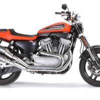 Egzoz ile uyumlu Harley Davidson Xr 1200 2008-2012, Poppy Tondo, Homologe sistem Double Susturucu ve özel bağlantı borusu 