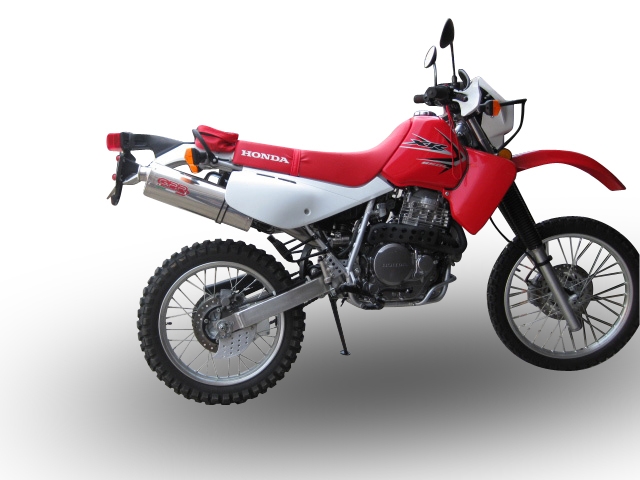 Egzoz ile uyumlu Kawasaki Klr 650 1988-2025, Trioval, Dbkiller'lı özel bağlantı borusunu içeren yarış egzoz sistemi 