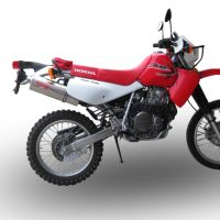Egzoz ile uyumlu Kawasaki Klr 650 1988-2025, Trioval, Dbkiller'lı özel bağlantı borusunu içeren yarış egzoz sistemi 