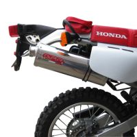 Egzoz ile uyumlu Kawasaki Klr 650 1988-2025, Trioval, Dbkiller'lı özel bağlantı borusunu içeren yarış egzoz sistemi 