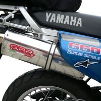 Egzoz ile uyumlu Yamaha Xtz 660 Teneré 1991-1998, Trioval, Egzoz yasal, onaylı, çıkarılabilir db killer ve bağlantı borulu susturucu 