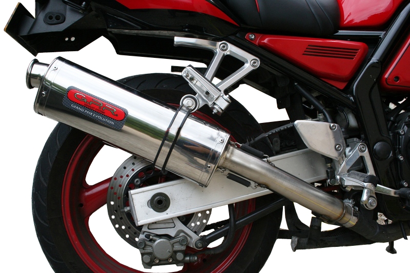 Egzoz ile uyumlu Yamaha Fzs 600 Fazer 1998-2003, Trioval, Egzoz yasal, onaylı, çıkarılabilir db killer ve bağlantı borulu susturucu 
