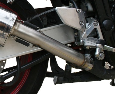 Egzoz ile uyumlu Yamaha Fzs 600 Fazer 1998-2003, Trioval, Egzoz yasal, onaylı, çıkarılabilir db killer ve bağlantı borulu susturucu 