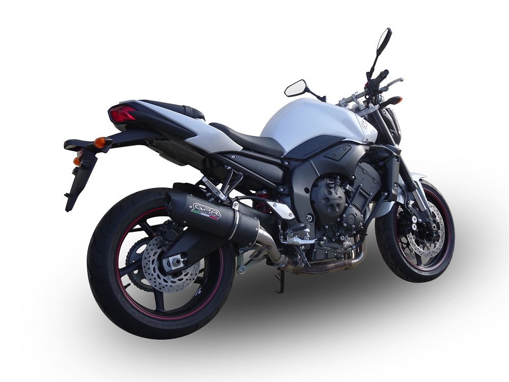 Egzoz ile uyumlu Yamaha Fz.1 - Fazer 1000 2006-2014, Furore Nero, Egzoz yasal, onaylı, çıkarılabilir db killer ve bağlantı borulu susturucu 