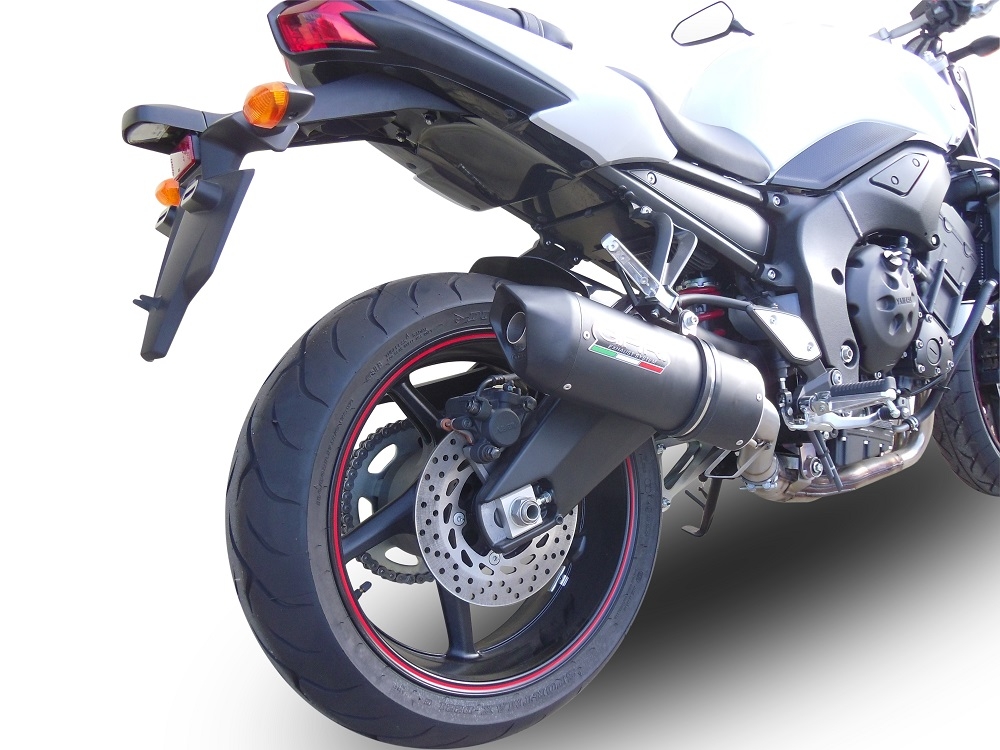 Egzoz ile uyumlu Yamaha Fz.1 - Fazer 1000 2006-2014, Furore Nero, Egzoz yasal, onaylı, çıkarılabilir db killer ve bağlantı borulu susturucu 