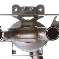 Egzoz ile uyumlu Yamaha Fz6 600-Fazer S1-S2 2004-2013, Titanium Ghost, Egzoz yasal, onaylı, çıkarılabilir db killer ve bağlantı borulu susturucu 