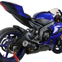 Egzoz ile uyumlu Yamaha Yzf R6 2017-2025, M3 Black Titanium, Egzoz yasal, onaylı, çıkarılabilir db killer ve bağlantı borulu susturucu 