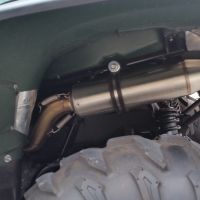 Egzoz ile uyumlu Yamaha Grizzly 550 2007-2024, Deeptone Atv, Egzoz yasal, onaylı, çıkarılabilir db killer ve bağlantı borulu susturucu 