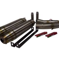 Egzoz ile uyumlu Yamaha Yzf 1000 R1 2004-2006, Deeptone Inox, Homologe sistem Double Susturucu ve özel bağlantı borusu 