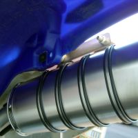 Egzoz ile uyumlu Yamaha Wr 426 F 2000-2002, Furore Nero, Egzoz yasal, onaylı, çıkarılabilir db killer ve bağlantı borulu susturucu 