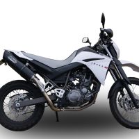 Egzoz ile uyumlu Yamaha Xt 660 X-R 2004-2014, Furore Nero, Homologe sistem Double Susturucu ve özel bağlantı borusu 