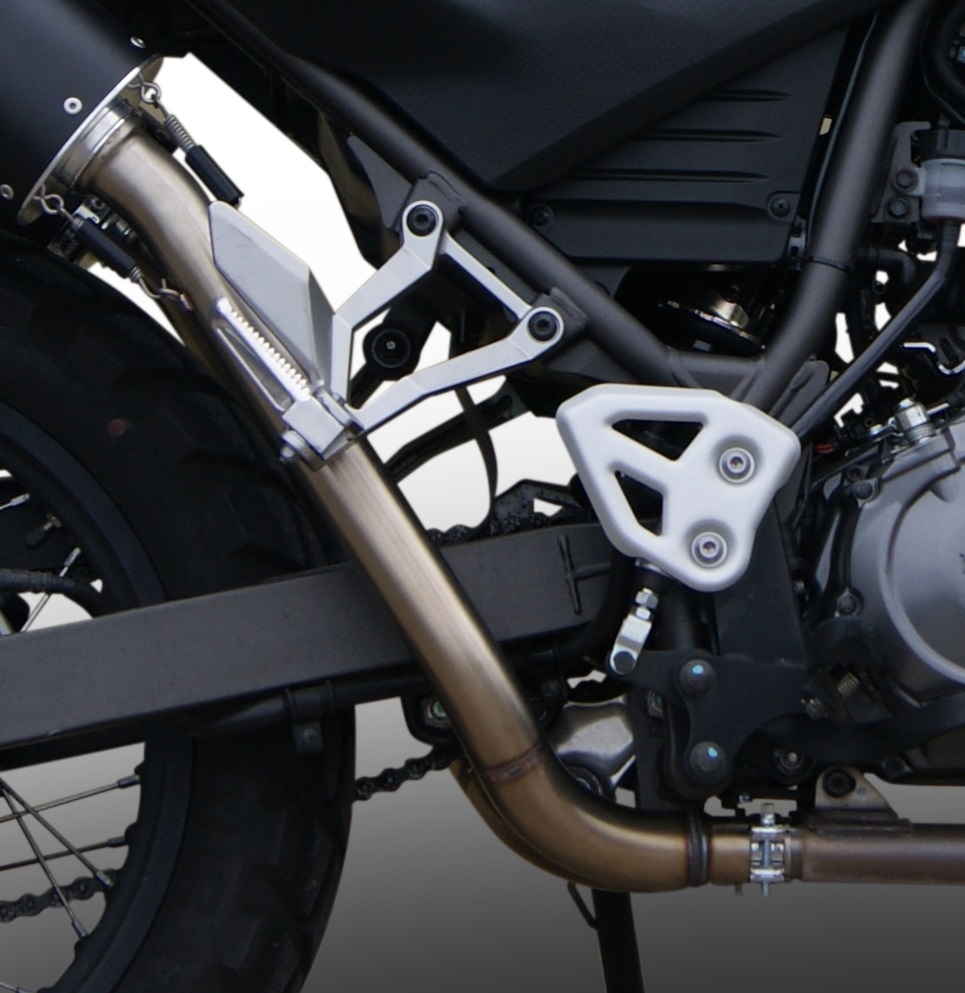 Egzoz ile uyumlu Yamaha Xt 660 X-R 2004-2014, Trioval, Homologe sistem Double Susturucu ve özel bağlantı borusu 