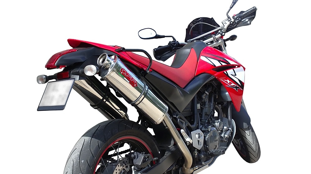 Egzoz ile uyumlu Yamaha Xt 660 X-R 2004-2014, Trioval, Homologe sistem Double Susturucu ve özel bağlantı borusu 