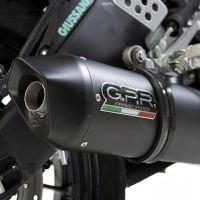 Egzoz ile uyumlu Yamaha Yzf-R 125 2014-2016, Furore Nero, Onaylanmış ve yasal, çıkarılabilir db öldürücü dahil tam sistem egzozu 