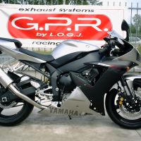 Egzoz ile uyumlu Yamaha Yzf 1000 R1 2002-2003, Trioval, Egzoz yasal, onaylı, çıkarılabilir db killer ve bağlantı borulu susturucu 