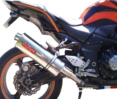 Egzoz ile uyumlu Kawasaki Z 1000 2007-2009, Trioval, Homologe sistem Double Susturucu ve özel bağlantı borusu 