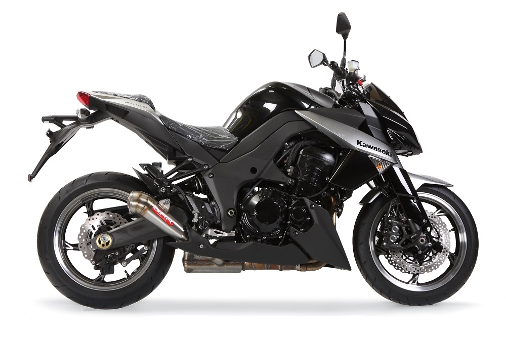 Egzoz ile uyumlu Kawasaki Z 1000 Sx 2011-2016, Powercone Evo, Homologe sistem Double Susturucu ve özel bağlantı borusu 