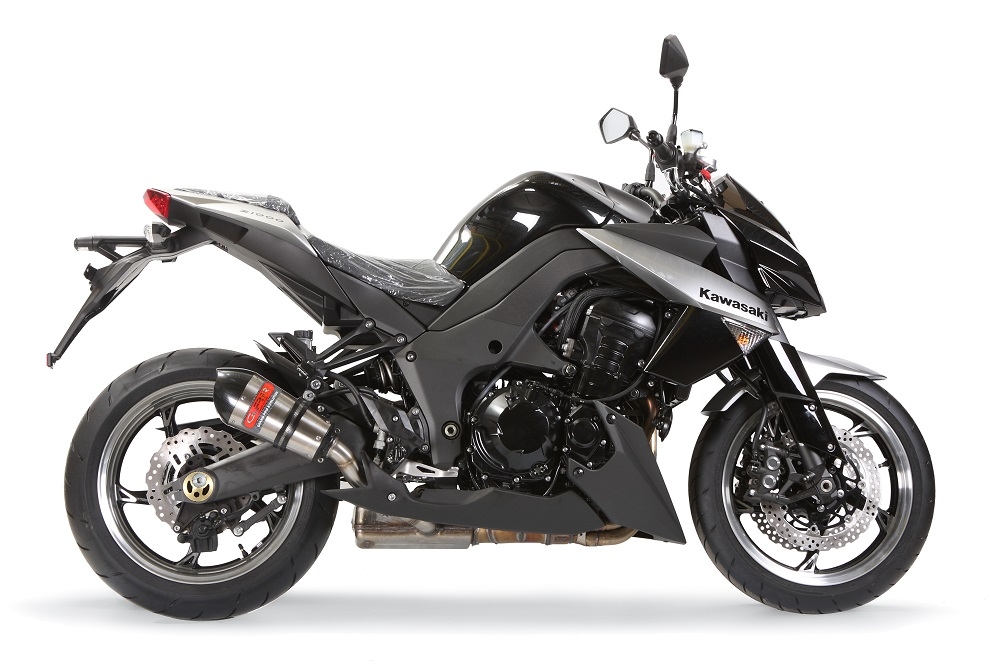 GPR exhaust compatible with  Kawasaki Z 1000  2010-2013, New Grand Prix Evo Titanium, Dual Homologated legal slip-on exhaust including removable db killers and link pipes 
